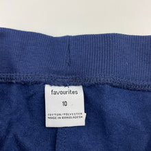 Load image into Gallery viewer, Girls Favourites, navy fleece lined track pants, Inside leg: 63cm, EUC, size 10,  