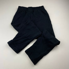 Load image into Gallery viewer, unisex B Collection, black fleece lined track pants, elasticated, Inside leg: 46cm, GUC, size 6,  