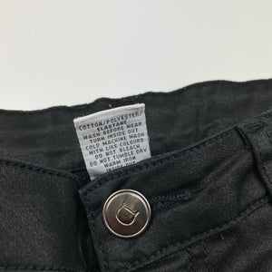 Girls Target, black lightweight stretchy pants, adjustable, Inside leg: 66cm, EUC, size 14,  
