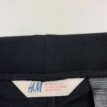 Load image into Gallery viewer, Girls H&amp;M, black stretchy pants, elasticated, Inside leg: 57.5cm, EUC, size 10,  
