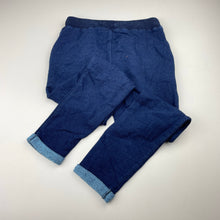Load image into Gallery viewer, Girls Cotton On, soft feel knit denim pants, elasticated, Inside leg: 56cm, FUC, size 7,  