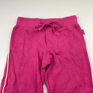 Girls Esprit, pink cotton casual pants, elasticated, Inside leg: 35.5cm, GUC, size 3,  