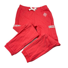 Load image into Gallery viewer, Girls Piping Hot, coral fleece lined track pants, elasticated, inside leg: 47.5cm, EUC, size 5,  