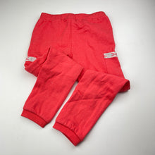 Load image into Gallery viewer, Girls Piping Hot, coral fleece lined track pants, elasticated, inside leg: 47.5cm, EUC, size 5,  