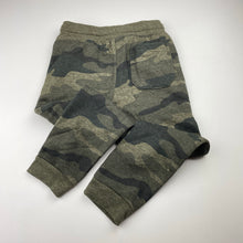 Load image into Gallery viewer, Boys Anko, fleece lined camo print track pants, Inside leg: 40.5cm, EUC, size 4,  