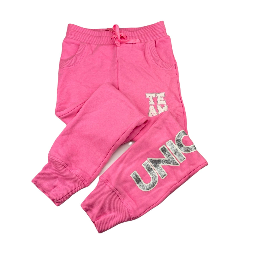 Girls Mango, fleece lined track pants, elasticated, Inside leg: 48cm, EUC, size 6,  