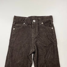 Load image into Gallery viewer, Boys Fun Spirit, brown corduroy cotton pants, adjustable, Inside leg: 34.5cm, EUC, size 2,  