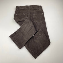 Load image into Gallery viewer, Boys Fun Spirit, brown corduroy cotton pants, adjustable, Inside leg: 34.5cm, EUC, size 2,  