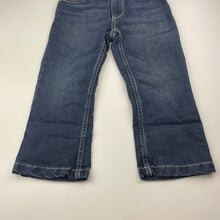 Load image into Gallery viewer, Boys Fun Spirit, dark denim jeans, adjustable, inside leg: 37cm, GUC, size 3,  