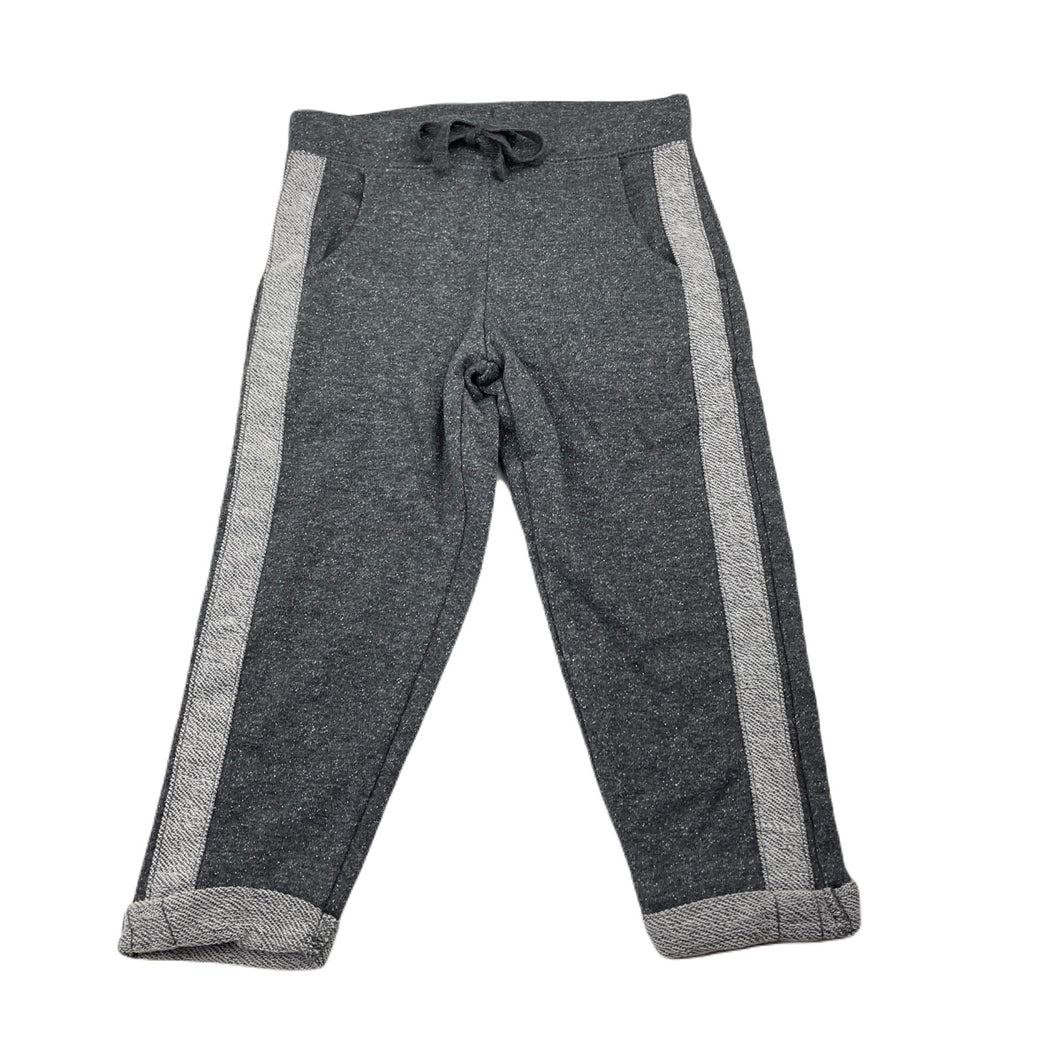 Girls Emerson, grey & silver casual pants, elasticated, Inside leg: 32.5cm, EUC, size 2,  