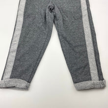Load image into Gallery viewer, Girls Emerson, grey &amp; silver casual pants, elasticated, Inside leg: 32.5cm, EUC, size 2,  