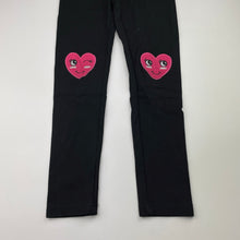 Load image into Gallery viewer, Girls Target, black stretchy pants, elasticated, Inside leg: 50.5cm, GUC, size 7,  