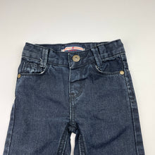 Load image into Gallery viewer, Boys TWENTY4, dark denim jeans, adjustable, Inside leg: 28.5cm, GUC, size 1,  