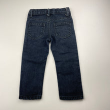 Load image into Gallery viewer, Boys TWENTY4, dark denim jeans, adjustable, Inside leg: 28.5cm, GUC, size 1,  
