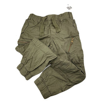Load image into Gallery viewer, Boys H&amp;M, lined khaki cotton cargo pants, Inside leg: 41cm, NEW, size 4,  