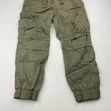 Load image into Gallery viewer, Boys H&amp;M, lined khaki cotton cargo pants, Inside leg: 41cm, NEW, size 4,  