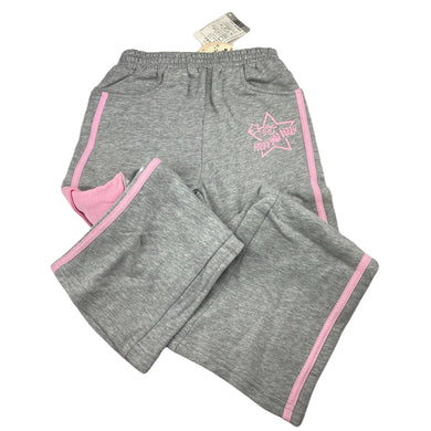 Girls THREE EARS RABBIT, fleece lined track pants, elasticated, Inside leg: 44cm, NEW, size 5,  