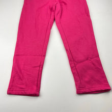 Load image into Gallery viewer, Girls Emerson, pink fleece lined track pants, Inside leg: 44cm, EUC, size 5,  