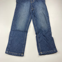 Load image into Gallery viewer, Boys H&amp;T, dark denim jeans, adjustable, Inside leg: 45cm, GUC, size 5,  