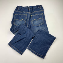 Load image into Gallery viewer, Boys H&amp;T, dark denim jeans, adjustable, Inside leg: 45cm, GUC, size 5,  