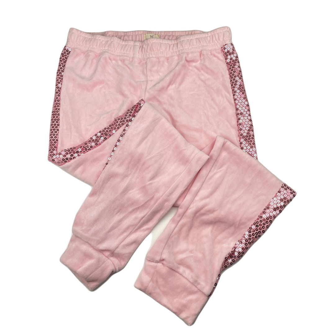 Girls One Step Up, pink velour & sequin pants, elasticated, Inside leg: 61cm, NEW, size 14-16,  