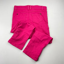 Load image into Gallery viewer, Girls ORCHESTRA, embroidered stretch cotton pants, adjustable, Inside leg: 38.5cm, EUC, size 4,  