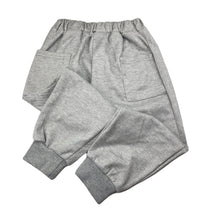 Load image into Gallery viewer, Boys grey, soft feel pants, elasticated, Inside leg: 35cm, EUC, size 4-5,  