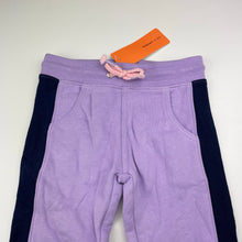 Load image into Gallery viewer, Girls Target, fleece lined track pants, elasticated, Inside leg: 32.5cm, NEW, size 2,  