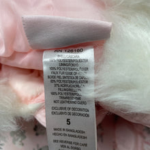 Load image into Gallery viewer, Girls Little Lass, hooded floral puffer vest / jacket, NEW, size 5,  