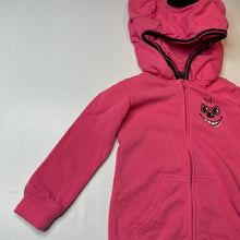 Load image into Gallery viewer, Girls OHOO, fleece lined zip hoodie sweater, novelty hood, GUC, size 6,  