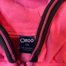 Load image into Gallery viewer, Girls OHOO, fleece lined zip hoodie sweater, novelty hood, GUC, size 6,  