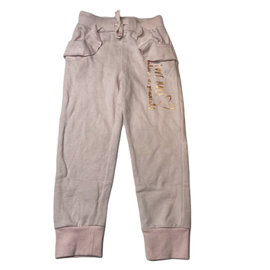 Girls Mango, pink track pants, elasticated, Inside leg: 46cm, FUC, size 6,  
