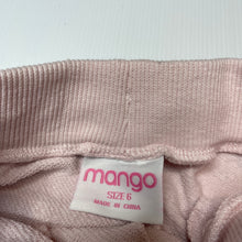 Load image into Gallery viewer, Girls Mango, pink track pants, elasticated, Inside leg: 46cm, FUC, size 6,  