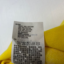 Load image into Gallery viewer, unisex Uniqlo, bright yellow fleece lined zip hoodie sweater, EUC, size 8,  