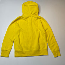 Load image into Gallery viewer, unisex Uniqlo, bright yellow fleece lined zip hoodie sweater, EUC, size 8,  