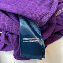 Load image into Gallery viewer, Girls Ralph Lauren, purple cotton long sleeve polo dress, NEW, size 12-14, L: 76cm 