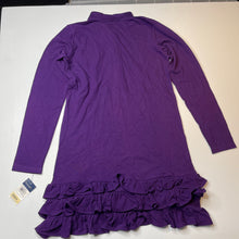 Load image into Gallery viewer, Girls Ralph Lauren, purple cotton long sleeve polo dress, NEW, size 12-14, L: 76cm 