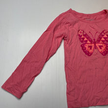 Load image into Gallery viewer, Girls H&amp;T, cotton long sleeve top, butterfly, FUC, size 6,  