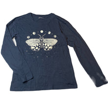 Load image into Gallery viewer, Girls Anko, navy cotton long sleeve top, EUC, size 14,  