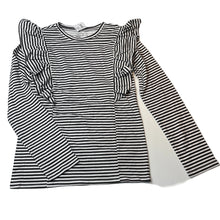 Load image into Gallery viewer, Girls Clothing &amp; Co, black &amp; white stripe long sleeve top, NEW, size 14,  