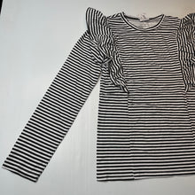 Load image into Gallery viewer, Girls Clothing &amp; Co, black &amp; white stripe long sleeve top, NEW, size 14,  