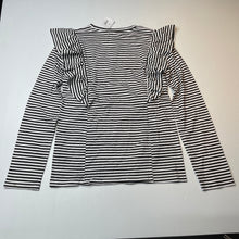 Load image into Gallery viewer, Girls Clothing &amp; Co, black &amp; white stripe long sleeve top, NEW, size 14,  