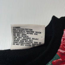 Load image into Gallery viewer, Girls Mango, floral fleece lined sweater / jumper, EUC, size 6,  