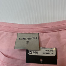 Load image into Gallery viewer, Girls Emerson, lightweight cotton long sleeve top, mark left sleeve, FUC, size 12,  