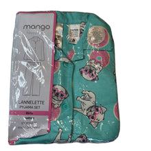 Load image into Gallery viewer, Girls Mango, flannel cotton winter pyjamas, NEW, size 4,  