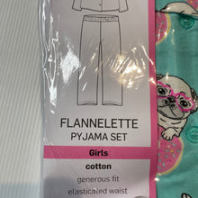 Load image into Gallery viewer, Girls Mango, flannel cotton winter pyjamas, NEW, size 4,  