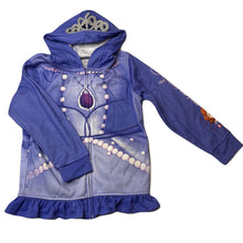 Load image into Gallery viewer, Girls Disney, Sofia the First fleece lined zip hoodie sweater, GUC, size 7,  