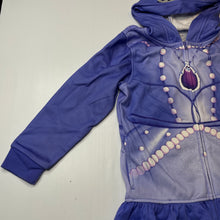 Load image into Gallery viewer, Girls Disney, Sofia the First fleece lined zip hoodie sweater, GUC, size 7,  