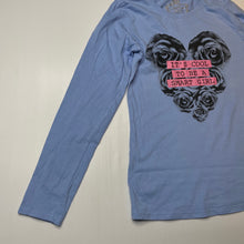 Load image into Gallery viewer, Girls Miss Understood, blue cotton long sleeve top, GUC, size 14,  