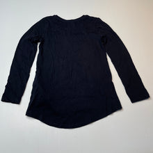 Load image into Gallery viewer, Girls Cotton On, navy cotton long sleeve top, owl, EUC, size 7,  